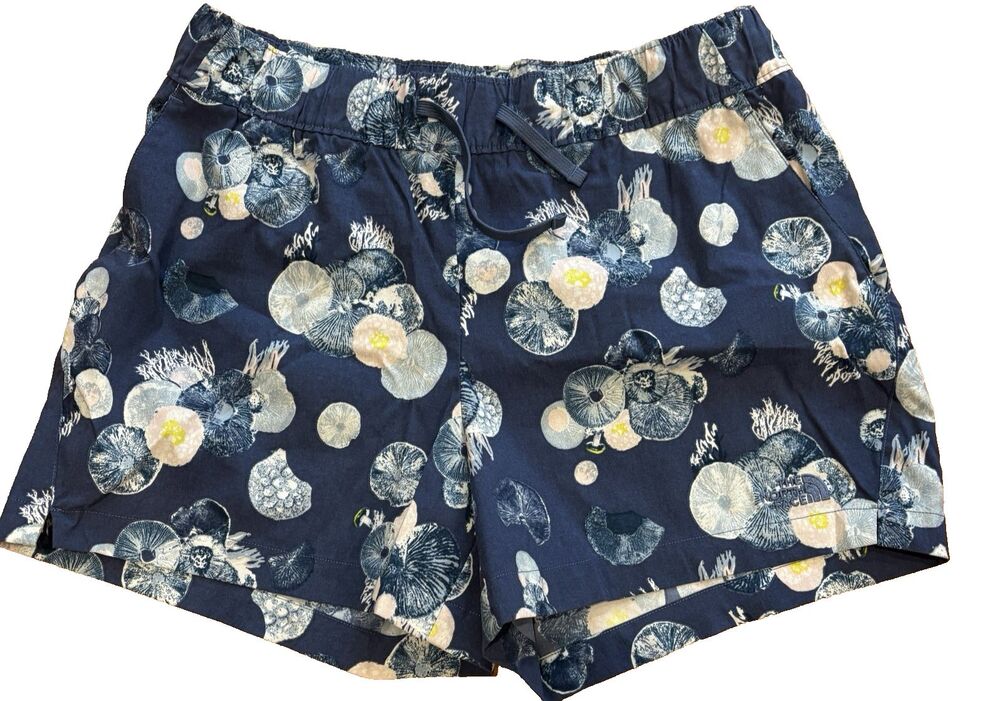 The North Face Shorts Womens Size Large Swim Board Athletic Quick Dry Pockets Bl